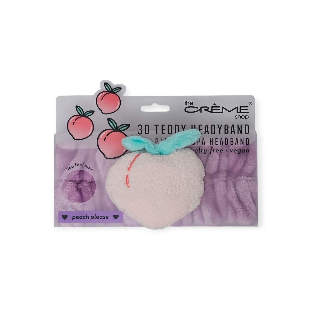 The Creme Shop 3D Teddy Headyband, Plush Spa Headband, Various, NIB - Picture 16 of 16